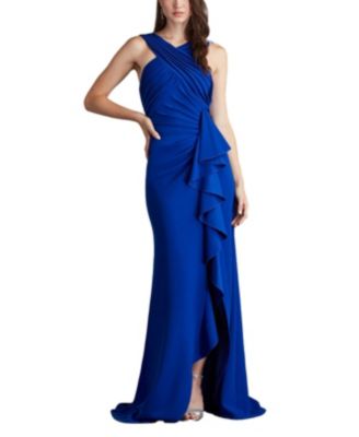 Tadashi Shoji - Setta Pleated Cascading Ruffle Gown