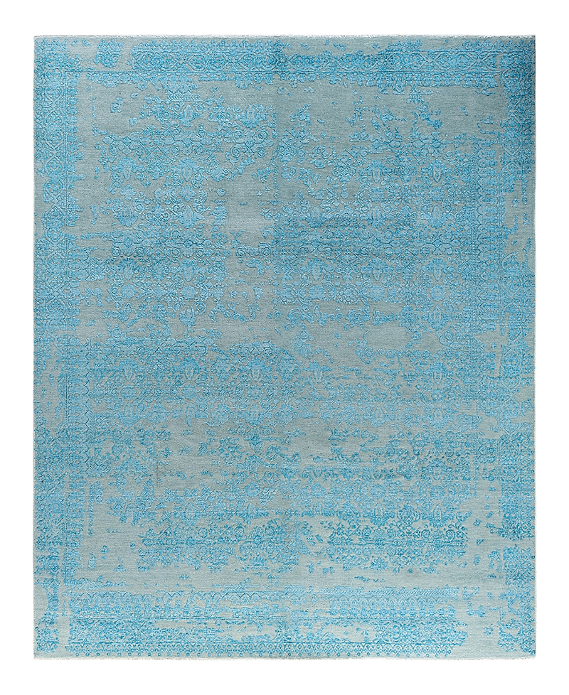 Bloomingdale's Indo Ikat M6973 Area Rug, 8'1 X 9'10 In Gray