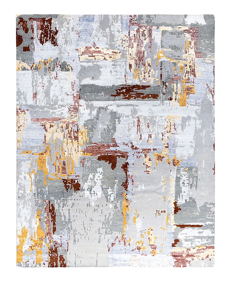 Bloomingdale's Indo Modern M8069 Area Rug, 8'3 X 10'2 In Gray