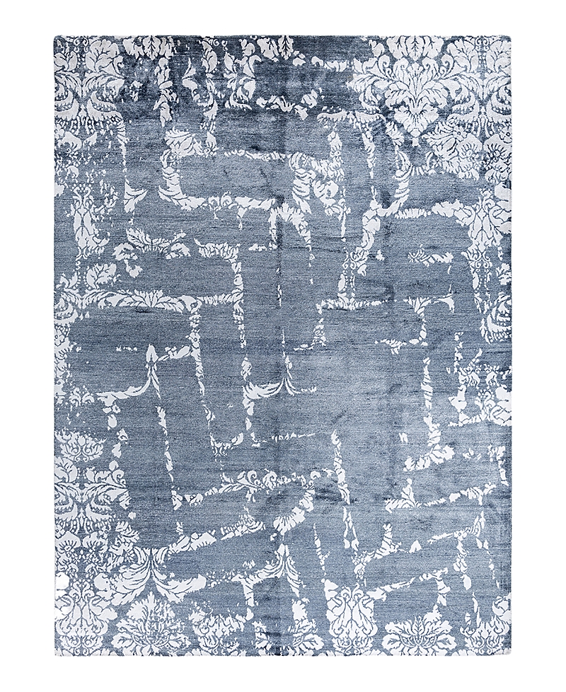 Bloomingdale's Indo Modern M7618 Area Rug, 9'2 X 12'4 In White