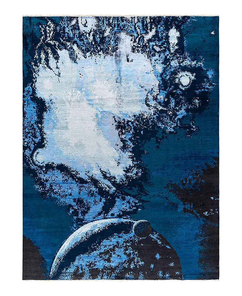 Bloomingdale's Indo Ikat M7146 Area Rug, 9'2 X 12'1 In Black