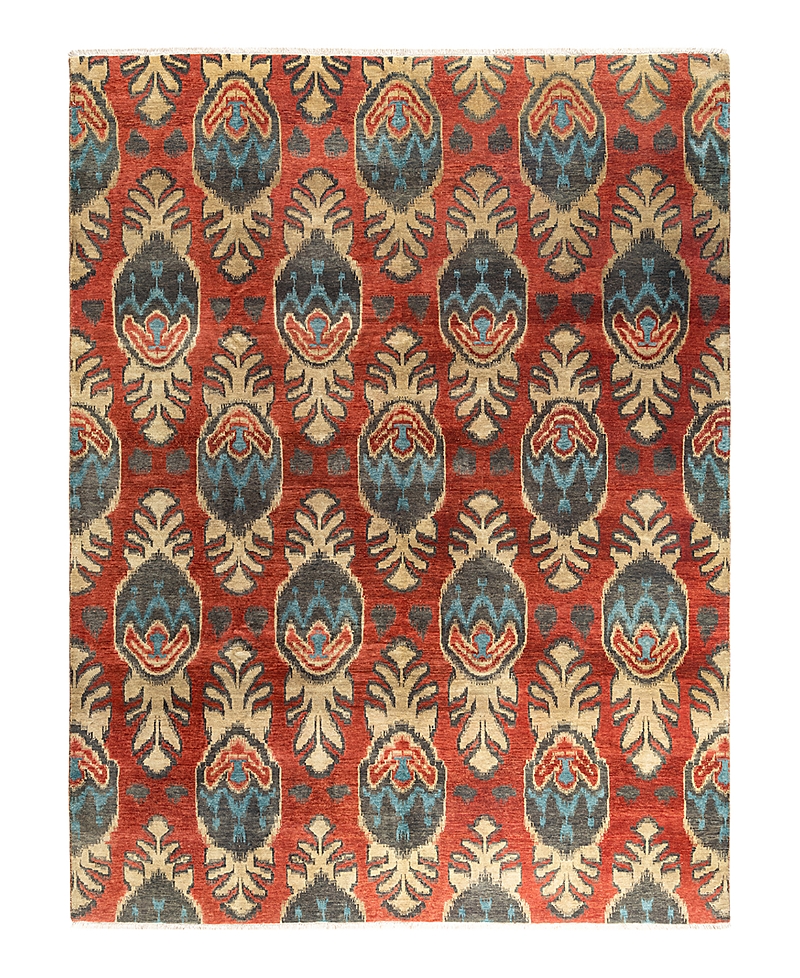 Bloomingdale's Indo Ikat M5917 Area Rug, 9'1 X 11'9 In Red