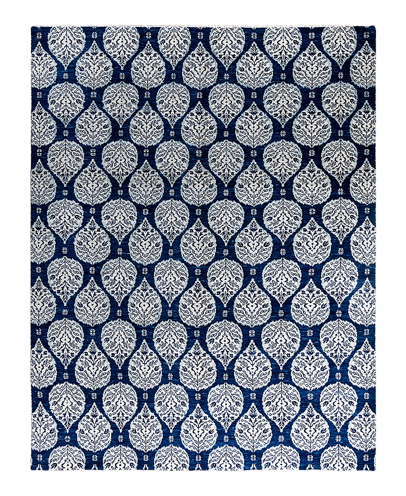 Bloomingdale's Indo Floral M7072 Area Rug, 9'1 X 11'8 In Navy