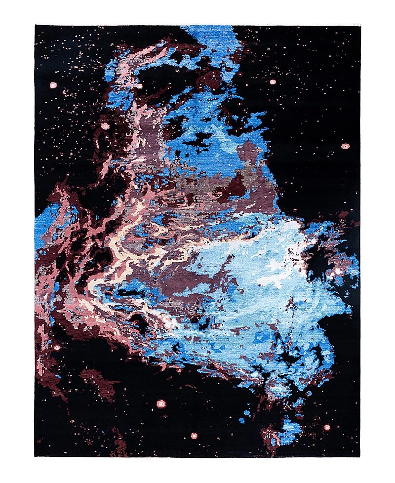 Bloomingdale's Indo Ikat M7218 Area Rug, 9'2 X 12'3 In Black