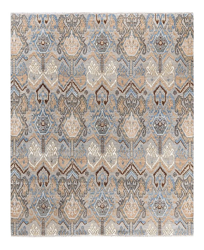 Bloomingdale's Indo Ikat M6522 Area Rug, 8'1 X 8'4 In Gray
