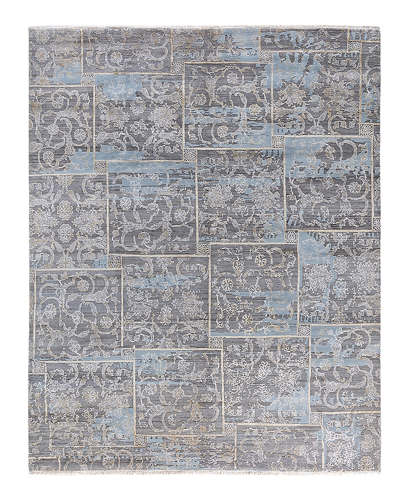 Bloomingdale's Indo Ikat M7944 Area Rug, 8'1 X 10'1 In Gray