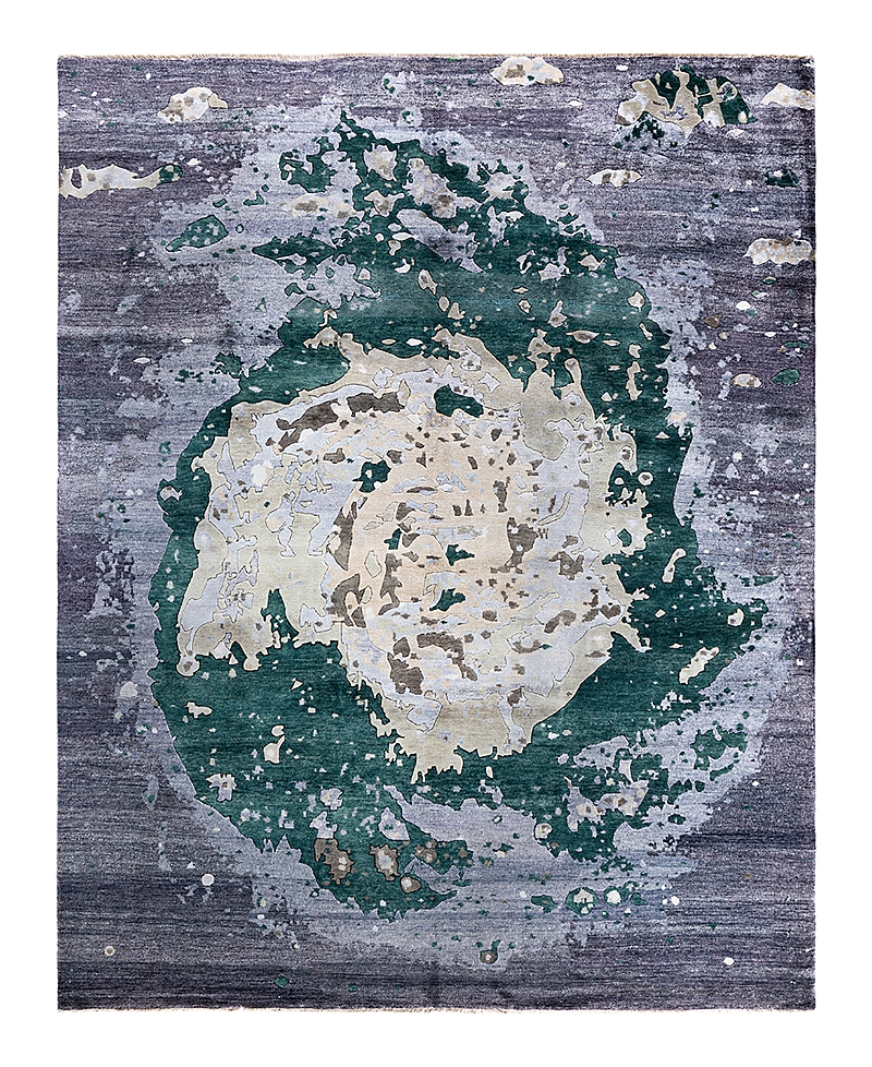Bloomingdale's Indo Ikat M7079 Area Rug, 8' X 9'10 In Black