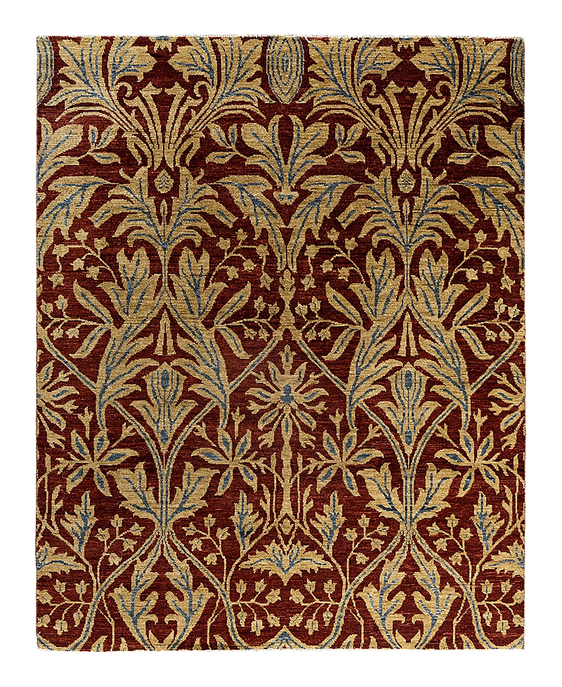 Bloomingdale's Indo Floral M6064 Area Rug, 8'3 X 10'1 In Red