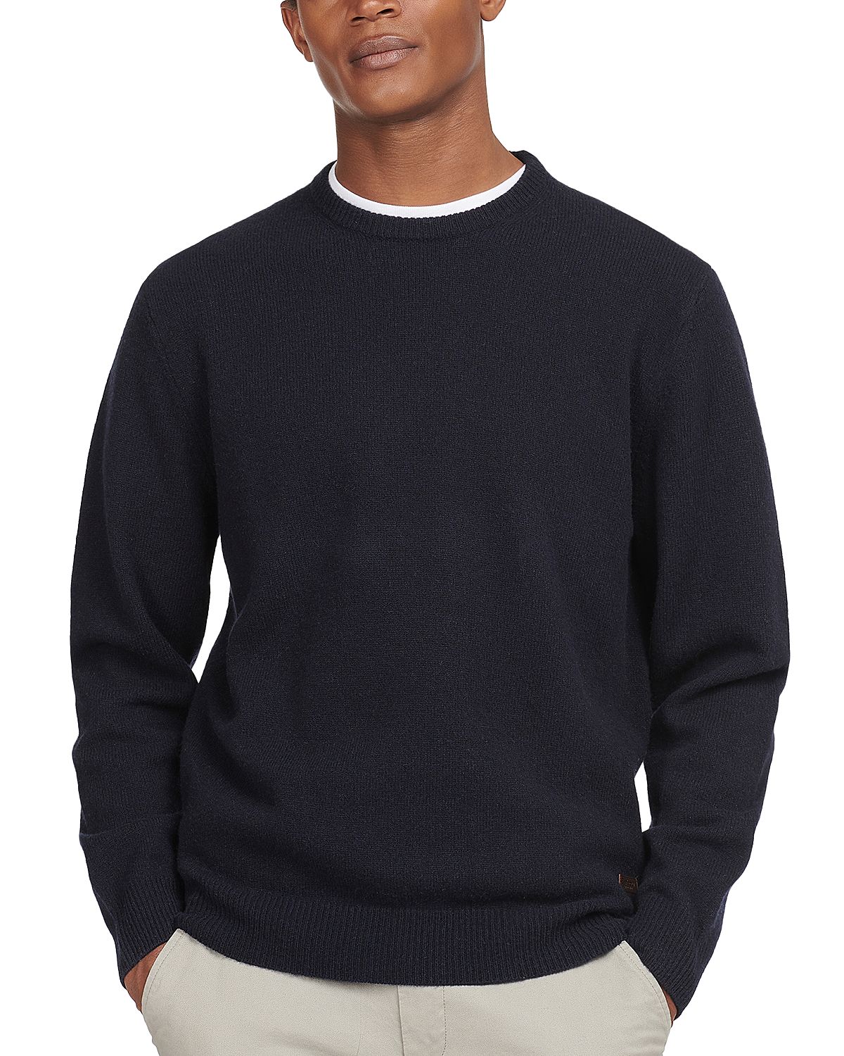 Barbour Elbow Patch Crewneck Sweater