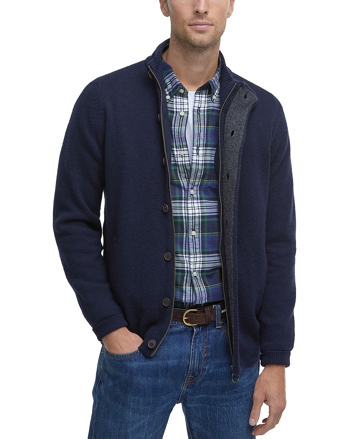 Barbour Elbow Patch Cardigan
