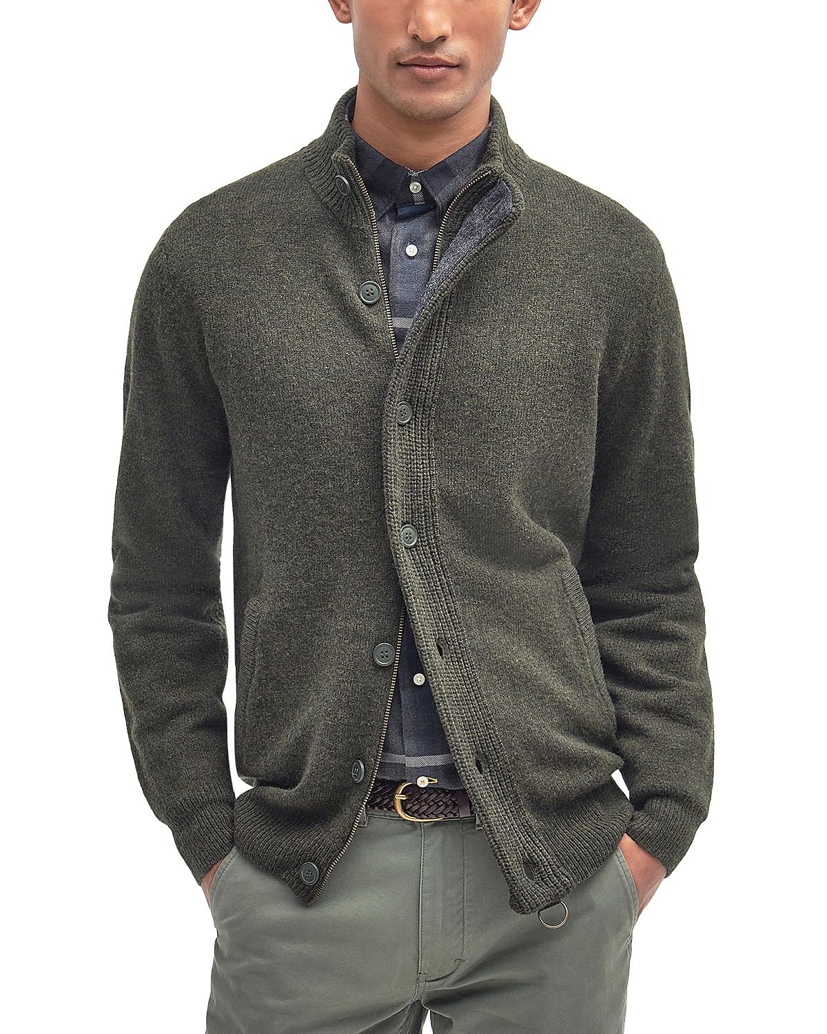 Barbour Elbow Patch Cardigan
