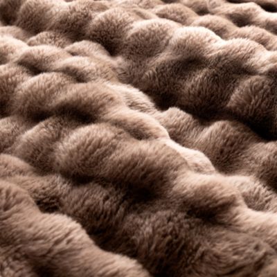 Luxe Faux Fur Heated Throw Blanket - Exclusive