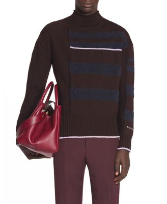 Lanvin - Striped Mock Turtleneck Sweater