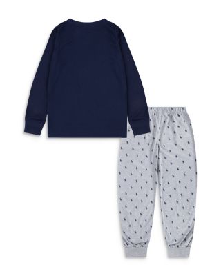 Boys' Polo Ralph Lauren Long Sleeve Tee & Printed Joggers Set - Big Kid