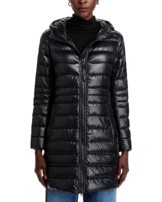 Cypress Packable Hooded Mid-Length Down Jacket