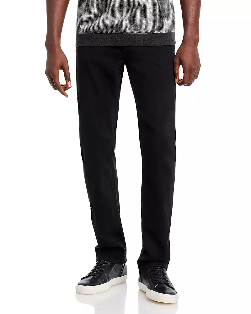 Frame Jetset Modern Straight Fit Jeans in Black