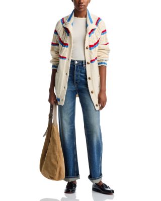 MOTHER The Mock Neck Button Front Cardigan | Bloomingdale's Women