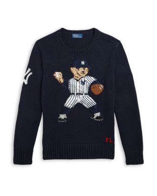 Unisex Polo Ralph Lauren Yankees Bear Sweater Little Kid Big Kid