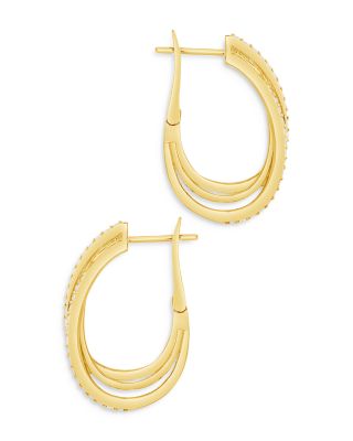 Kyle Two Row Hoop Earrings