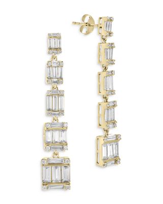 Sterling Forever - Penelope Drop Stud Earrings