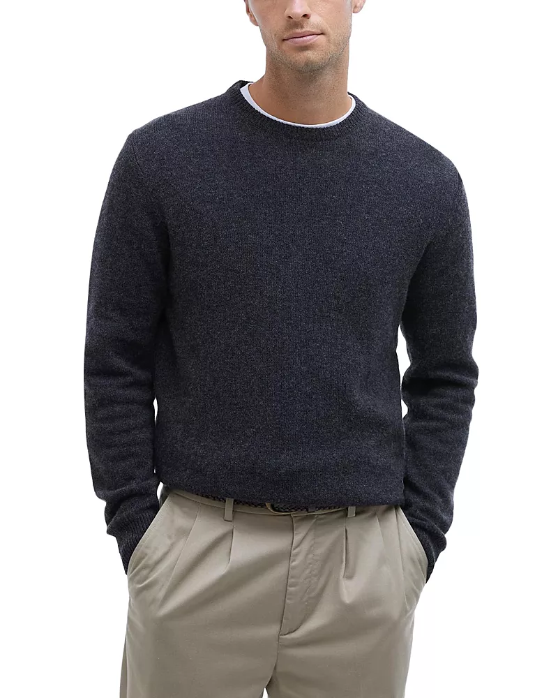 Barbour Elbow Patch Crewneck Sweater