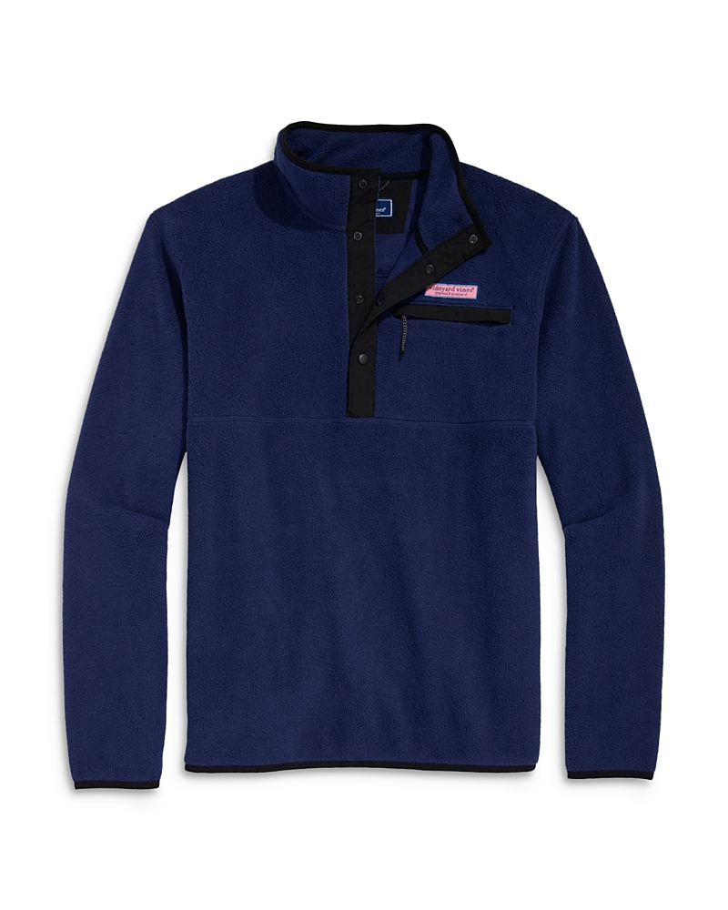 Vineyard Vines Harbor Fleece Quarter Snap Sweater