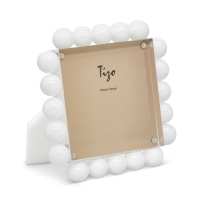 Lucite Small Square Frame with Bubbles