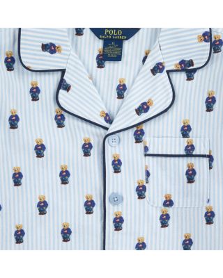 Polo Ralph Lauren Boy's Polo Bear Stripe Pajama Set - Little