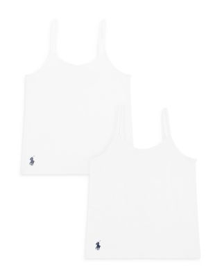 Girls' Cotton Stretch Jersey Camisoles, Pack of 2 - Big Kid