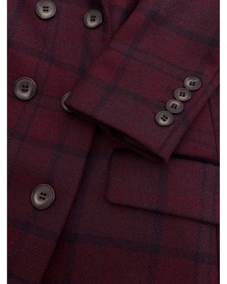 Patricia Plaid Double Breasted Coat