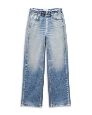 Miramar High Rise Wide Leg Cotton Terry Sweatpant Jeans in Noosa