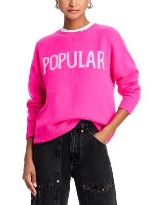 AQUA - Cashmere Popular Crewneck Sweater - Exclusive