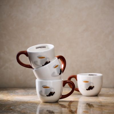 Godinger - Guzzerie x Godinger Espresso Mug, Set of 4 - Exclusive