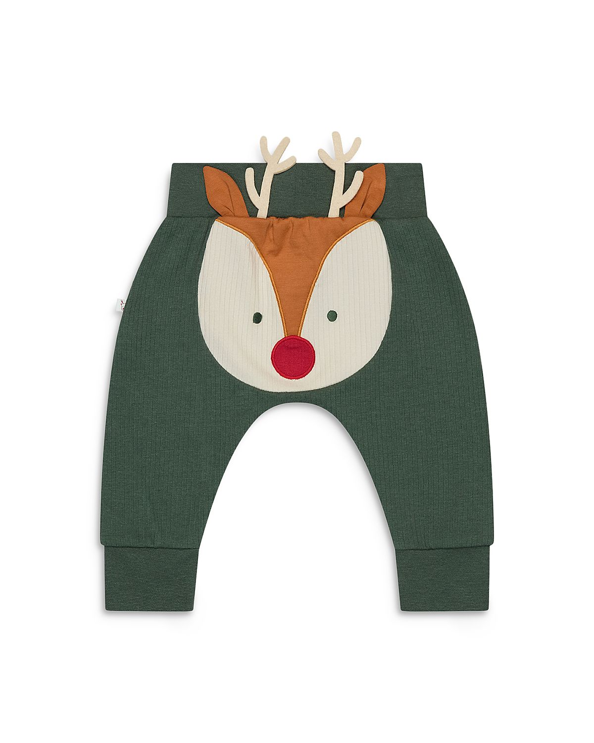 Mori Unisex Ribbed Reindeer Joggers - Baby
