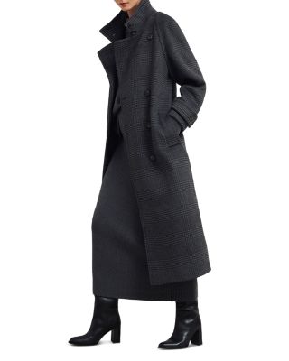 Peckworth Plaid Double Breasted Long Coat