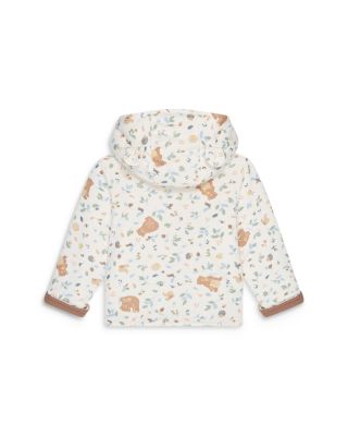 Unisex Bear Print Reversible Hooded Jacket - Baby