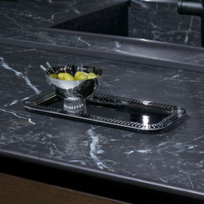 Striations Cocktail Picks in Holder, Set of 4