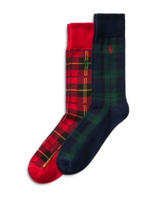Polo Ralph Lauren - Plaid Tartan Socks, 2-Pack