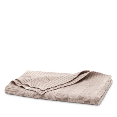Cable Knit Organic Cotton Baby Blanket