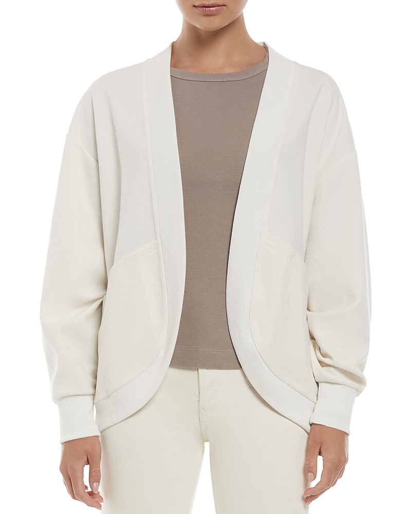 Three Dots Women's Sean Cocoon Open-front Cardigan In Egret