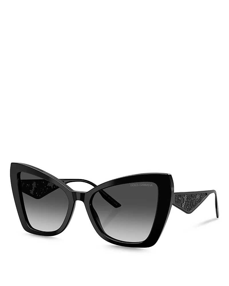 Dolce & Gabbana Lace Cat Eye Sunglasses, 55mm