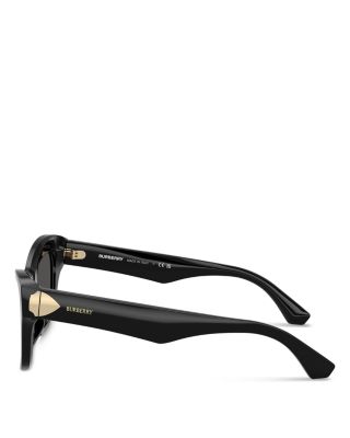 Shield Hinge Cat Eye Sunglasses, 51mm