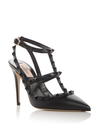 パンプス ROCKSTUD PUMPS Rockstud Caged Pump 65mm for Woman in Poudre | Valentino US