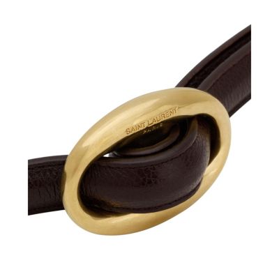  Oval Buckle Thin Belt