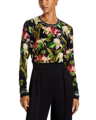 Janie Fav Long Sleeve V-Neck Tee in Anzio