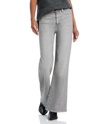 7 For All Mankind - Ultra Wide Leg High Rise Jeans in Dust