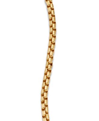 18K Yellow Gold Chain Bel Aire Box Link Bracelet