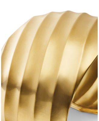 18K Yellow Gold Cable Edge Cuff