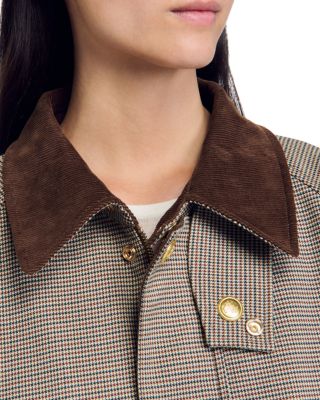 【SANDRO】Bastille Mock Neck Coat Sandro Bastille Mock Neck Coat | Bloomingdale's