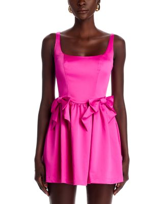 Bayer Bow Trim Mini Dress